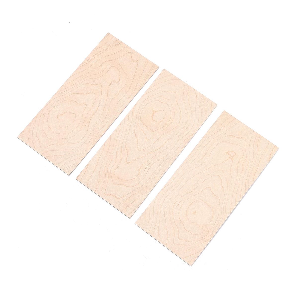 Muspor 3 Pcs Guitar Head Veneer Guitar Veneer Guitar Head Plate Neck Shims Maple Wooden Guitar Headplate DIY Replacement for Luthiers DIY Work Guitar Head Veneers Guitar Neck Shims