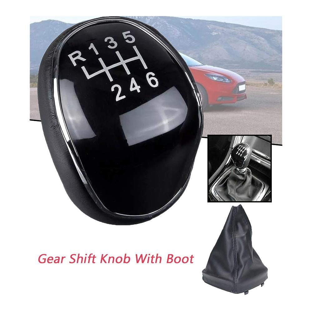 6 Speed Leather Gear Shift Knob for Ford Mondeo IV S-MAX