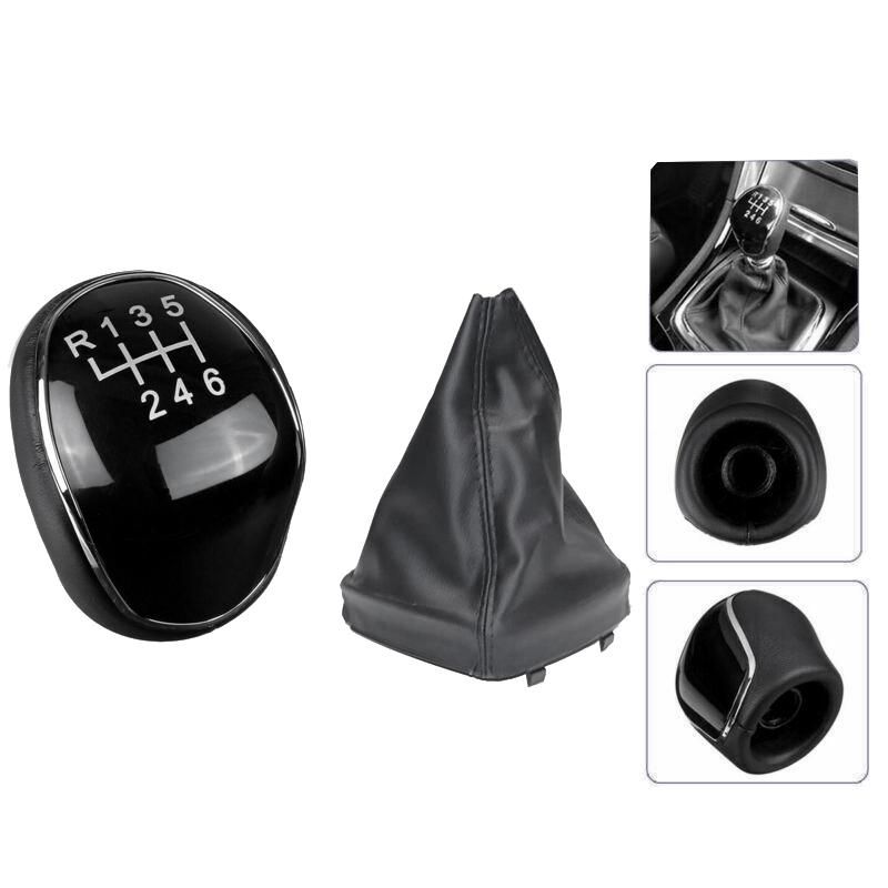 6 Speed Leather Gear Shift Knob for Ford Mondeo IV S-MAX