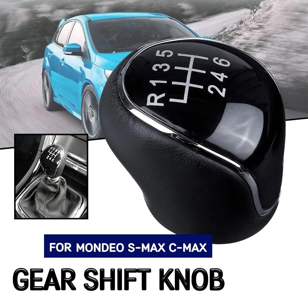 6 Speed Leather Gear Shift Knob for Ford Mondeo IV S-MAX