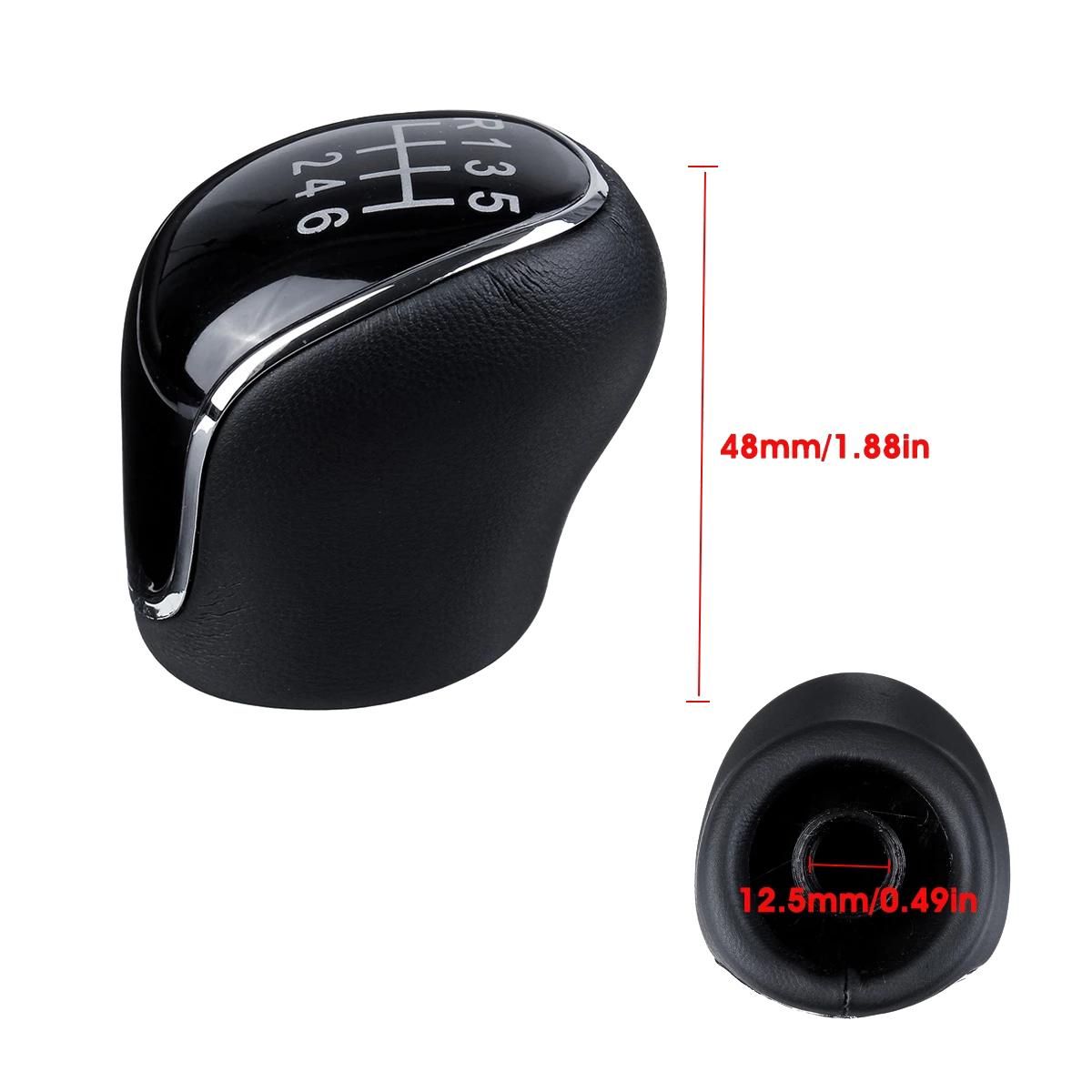 6 Speed Leather Gear Shift Knob for Ford Mondeo IV S-MAX