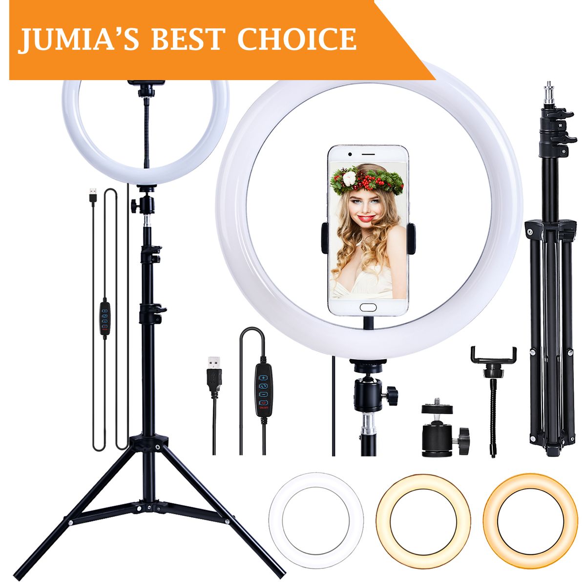 Ring Light Tripod Stand For Live Videos, Makeup, YouTubing