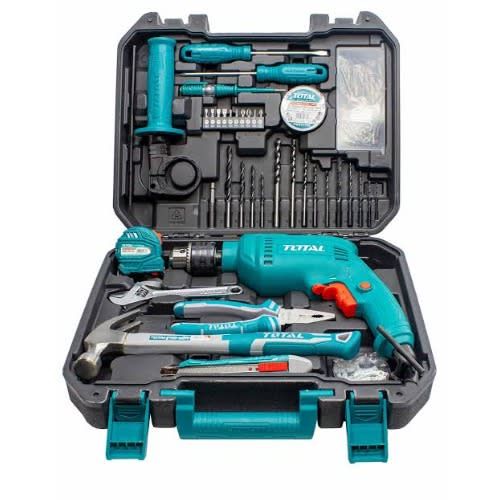 Tools Box Kit Set With Electric Drill 13MM Machine
