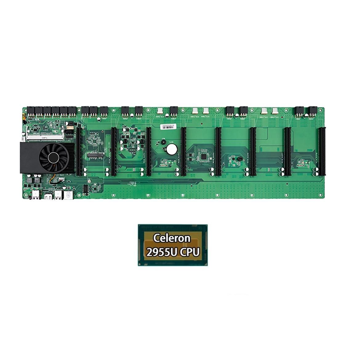 HSW1 8 Card ETH/BTC Mining Motherboard+2955U