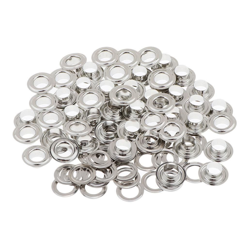 50 Sets Of Metal Eyelets With Washers For Garment Accessories
