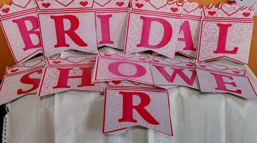 Beautiful BRIDAL SHOWER Party Banner "Decorate Event"