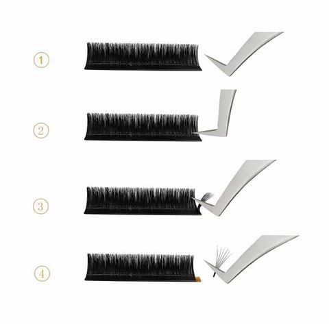 Dillie Beauty Easy Fan Volume Lash Extensions Flare Blooming