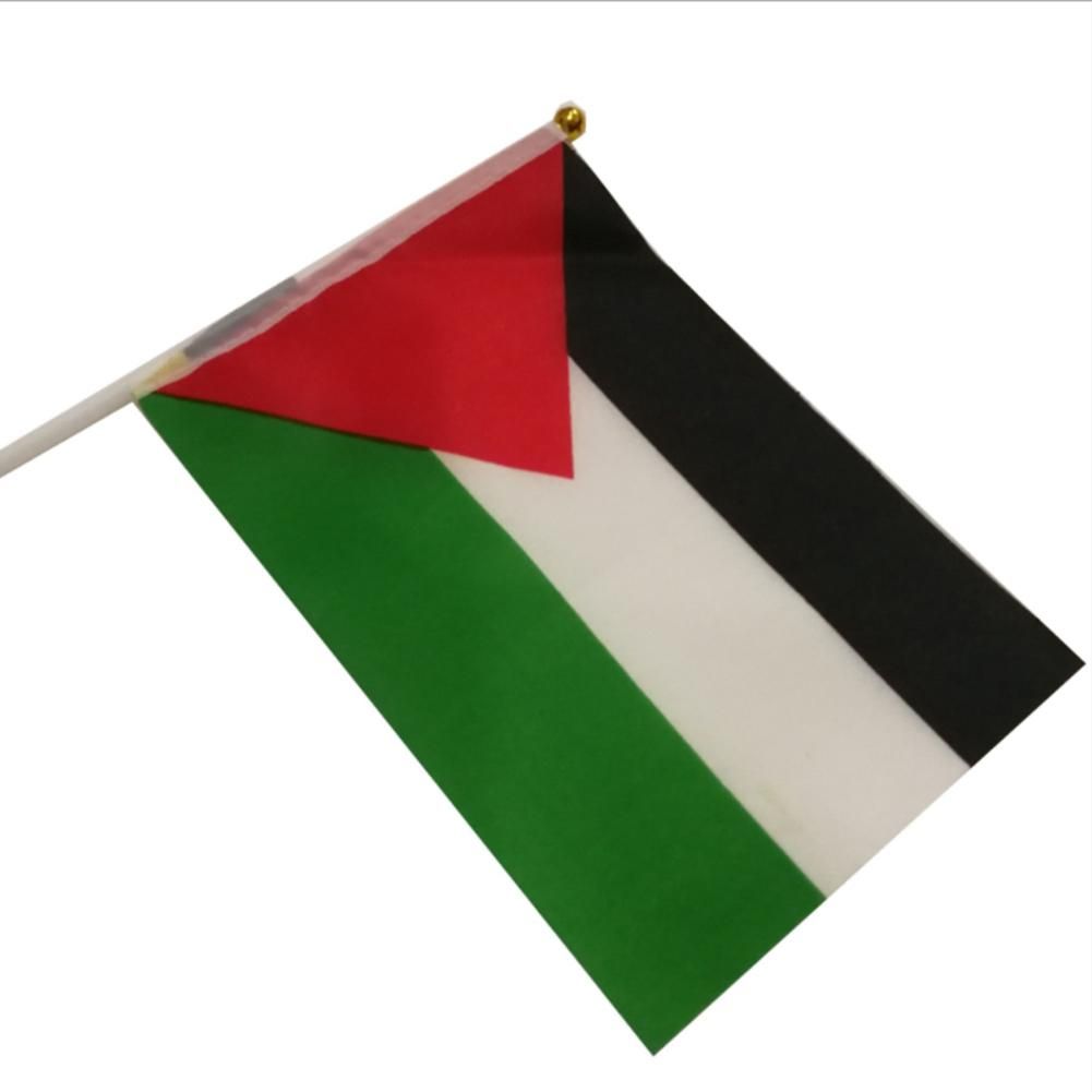Palestine National Flag 14X21cm Gaza Palestinian Car Flag Polyester Car Window Decoration Banners