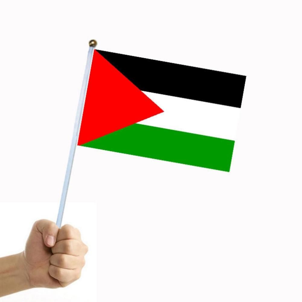 Palestine National Flag 14X21cm Gaza Palestinian Car Flag Polyester Car Window Decoration Banners