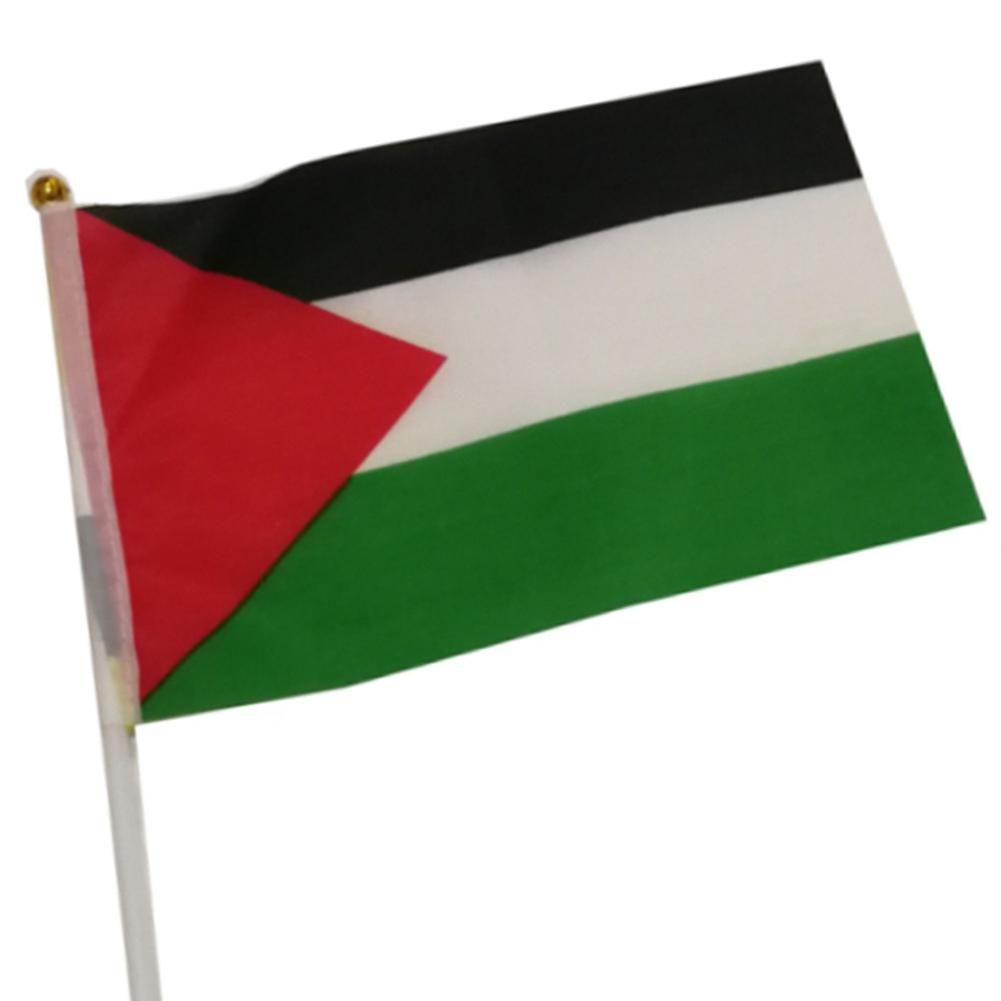 Palestine National Flag 14X21cm Gaza Palestinian Car Flag Polyester Car Window Decoration Banners