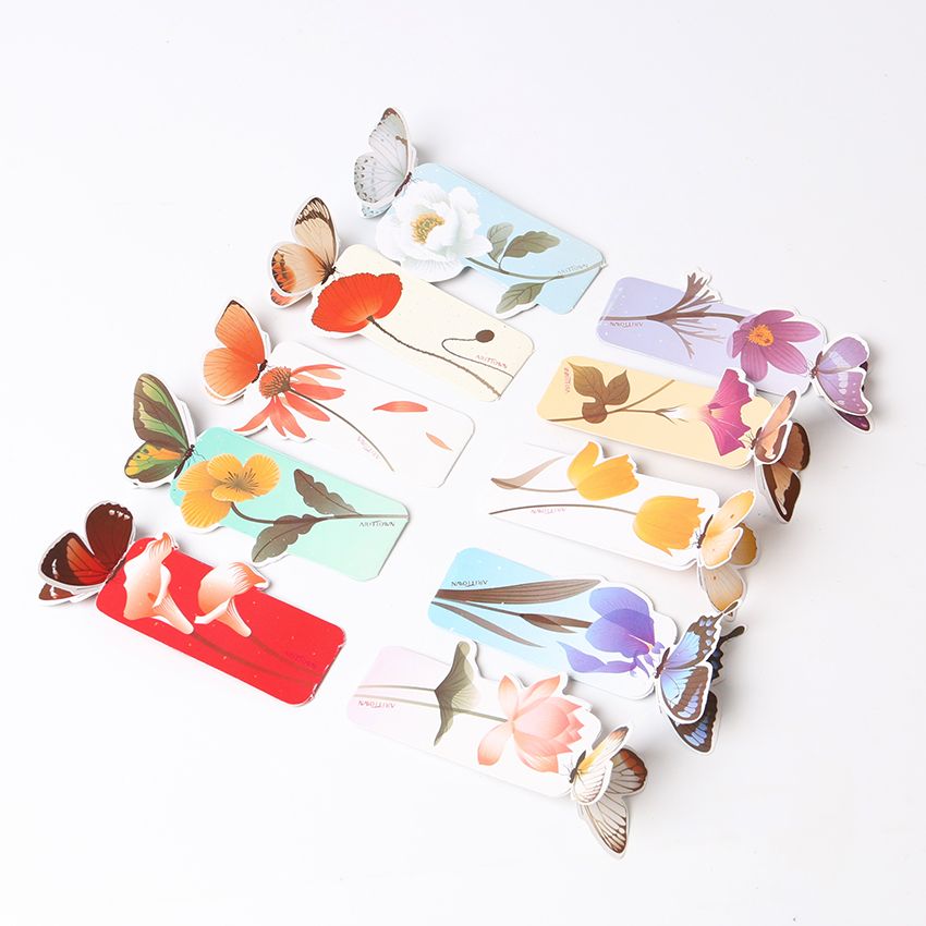 14 Pcs Creative Erfly Bookmarks Cartoon Book Marks Clip