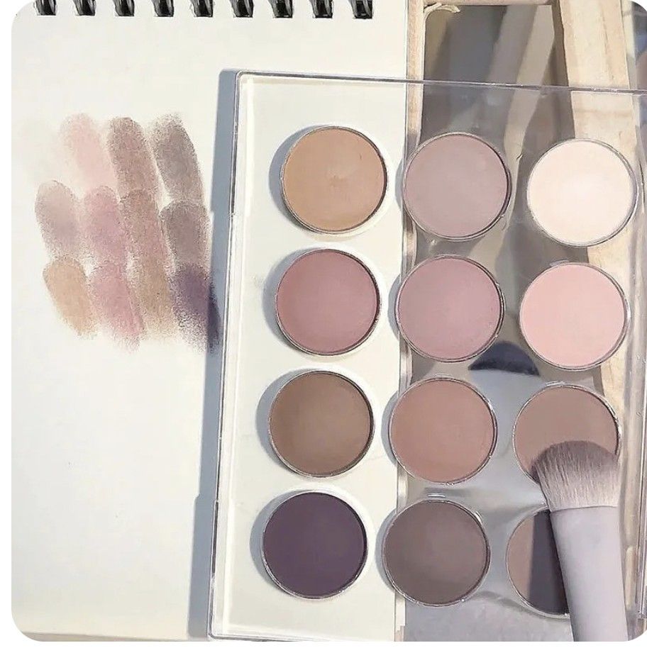 Eyes Shadow Palette Make Up 12 Colors Plastic