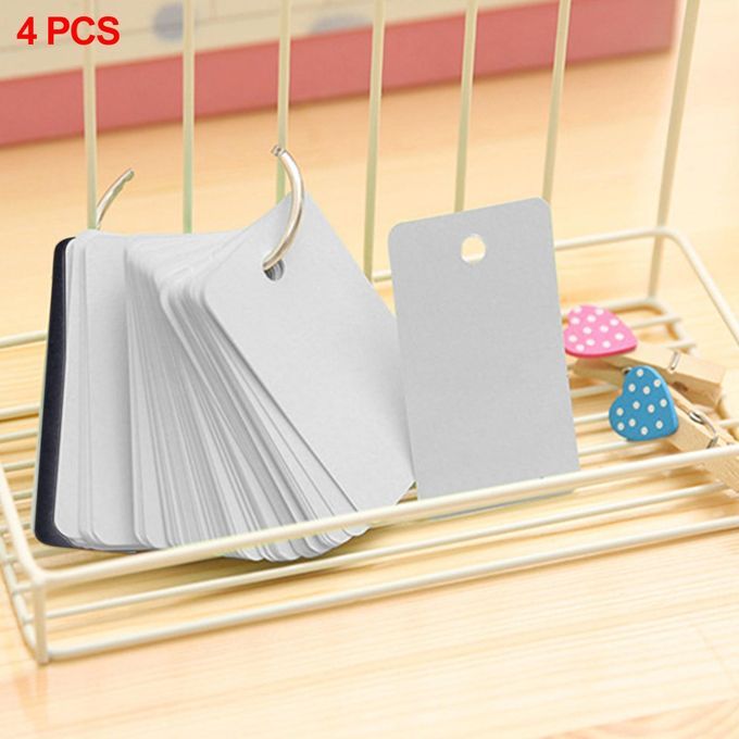 Flash Cards Study Note Cards W/ Binder Rings Flashcards School Black