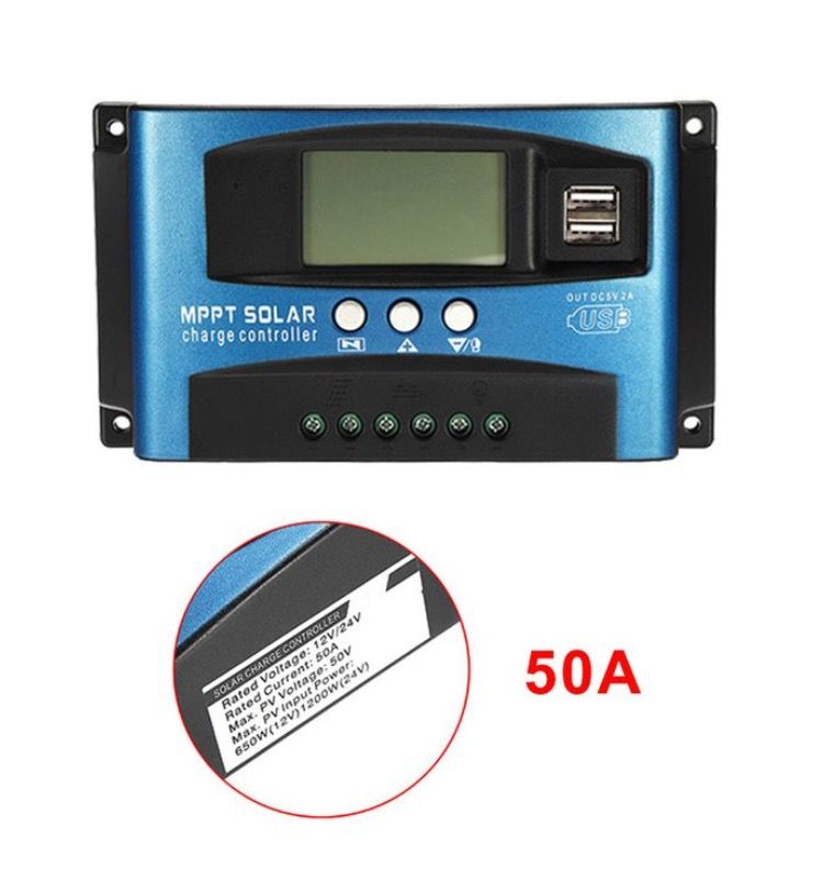 50amps 12/24v MPPT Solar Charger Controller