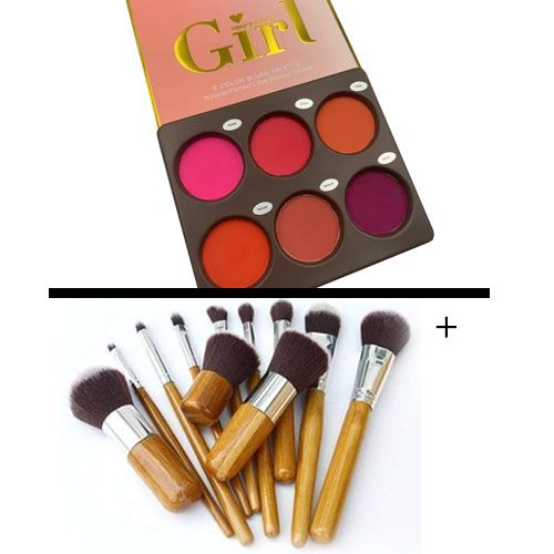 Girl Blush Palette And 11 Brush Set