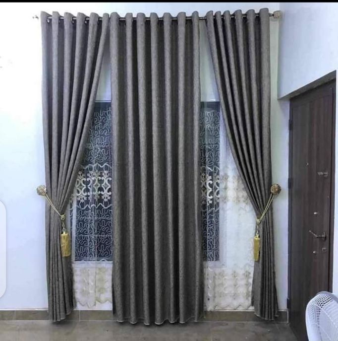 7.5ft By 7.5ft.Latest Velvet Curtains With Rings & Tiebacks