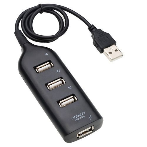 High Speed Universal USB 4 Port Hub With Cable Socket Pattern Splitter Cable Adapter For Laptop