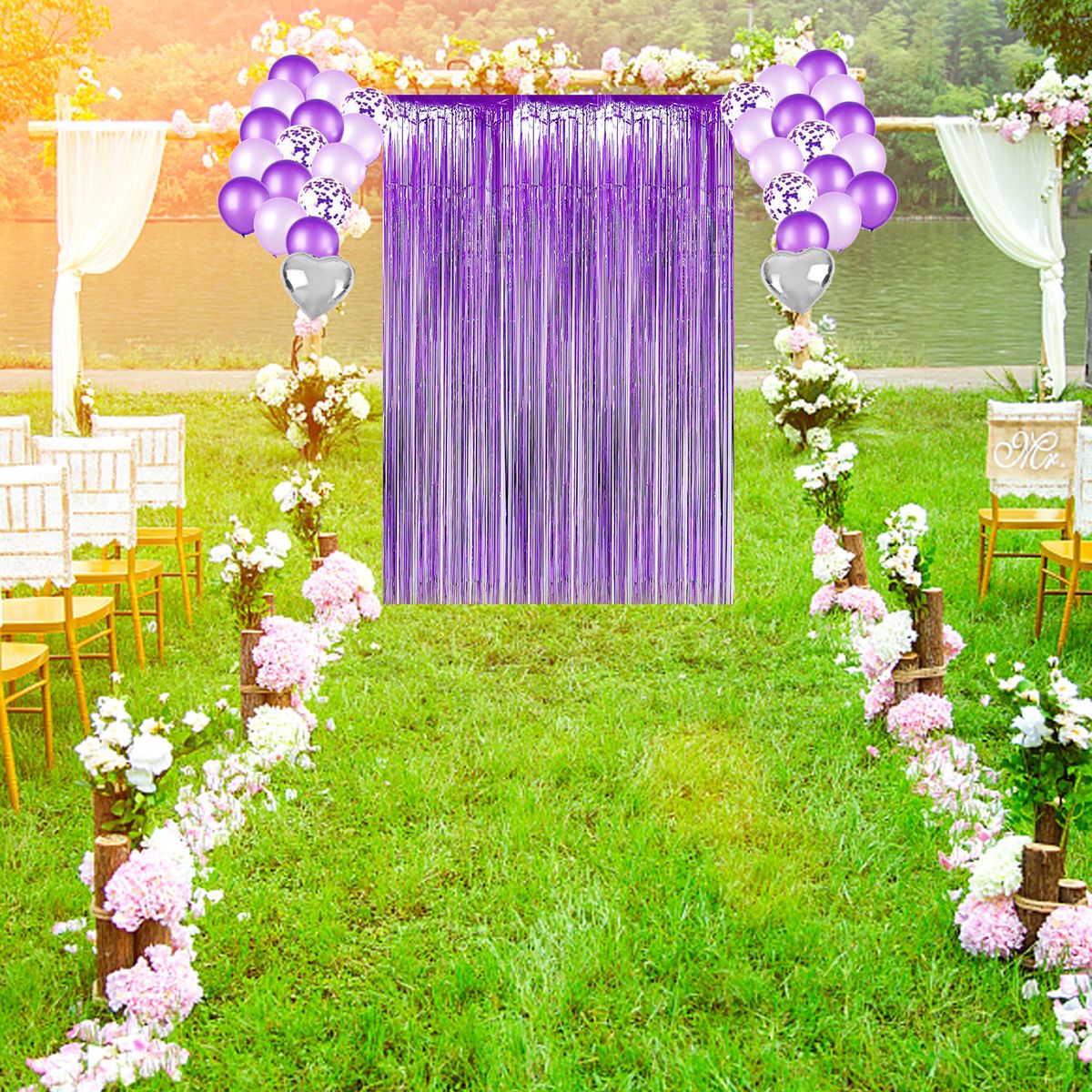 Premium-Quality 37pcs/Balloons Set Indoor   Outdoor Purple
