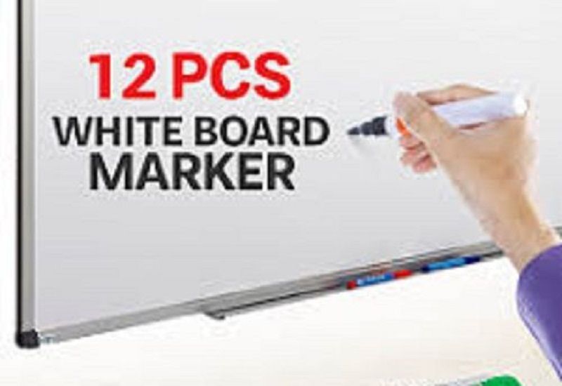 Erasable White Board Maker Pen For Glass Ceramics-12 Pcs