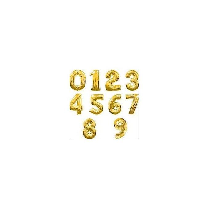 Birthday Number Ballon - Gold - 3