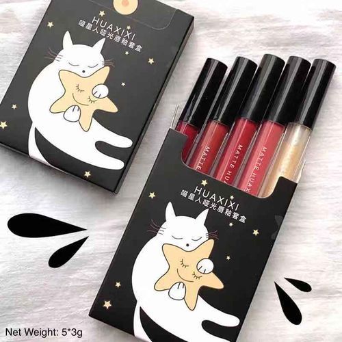 5 In 1 Liquid Lip Gloss Set
