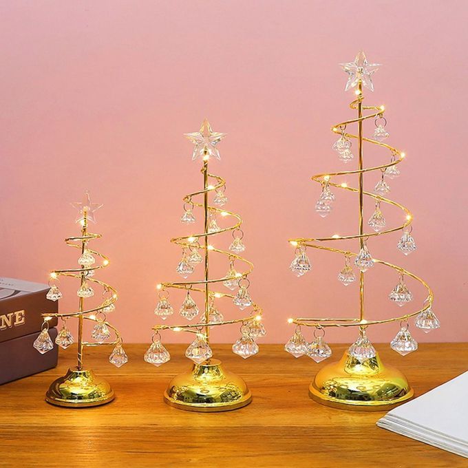 Christmas Tree Light Night Light Wrought  For Bedroom Gold S