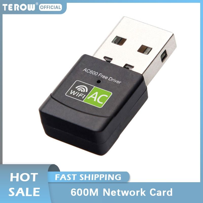 11AC 600Mbps WiFi Network Adapter Dual Band 2.4GHz+5Ghz Free Driver  Realtek