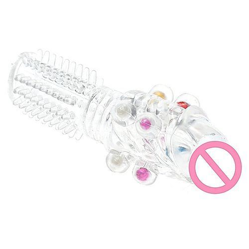 High Quality Crystal  Rings Male Penis Extension Adult Reusable Condom Penis Sleeves Sex Products