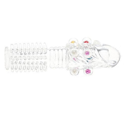 High Quality Crystal  Rings Male Penis Extension Adult Reusable Condom Penis Sleeves Sex Products
