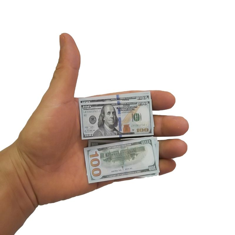 100 Pieces Set Creative Mini 100 Dollars Miniature