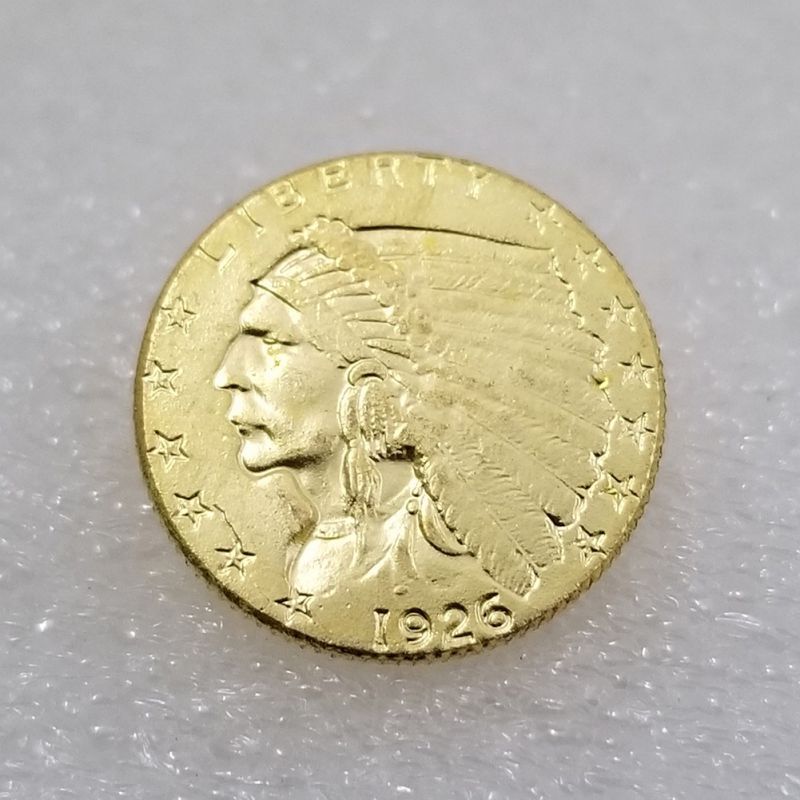 1908 1926 Antique US Commemorative Old Coin Gold Plated