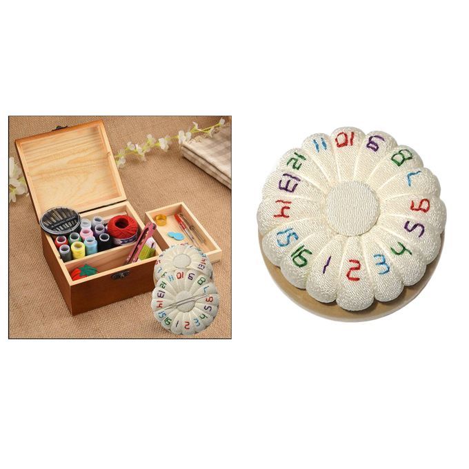 Magnetic Pin Cushion Sewing Needlework Pincushion Organizing White