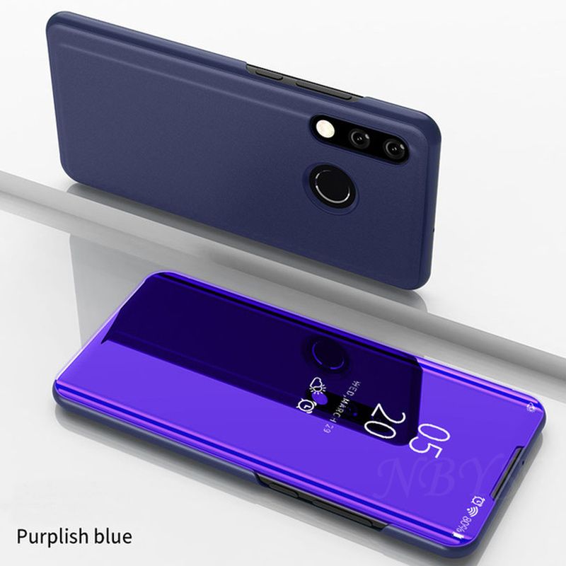 Mirror Flip Case For Huawei P20 P30 P10 P9 P8 Lite Pro 2017 Protective Shell Cover On Hauwei Mate 30 20 Lite Pro Nova 6 SE Coque-Gold