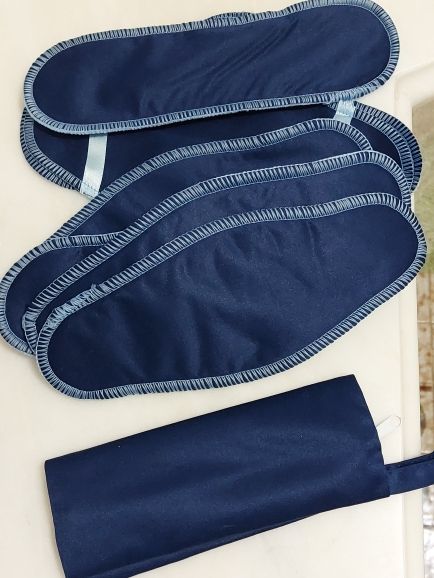 8Pcs/ Set Reusable Washable Cloth Menstrual Pads