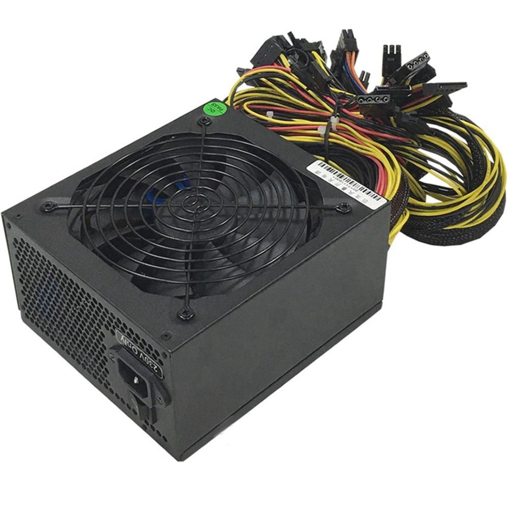 1800W Mining Power Supply AC110V PSU Support 8 Graphics