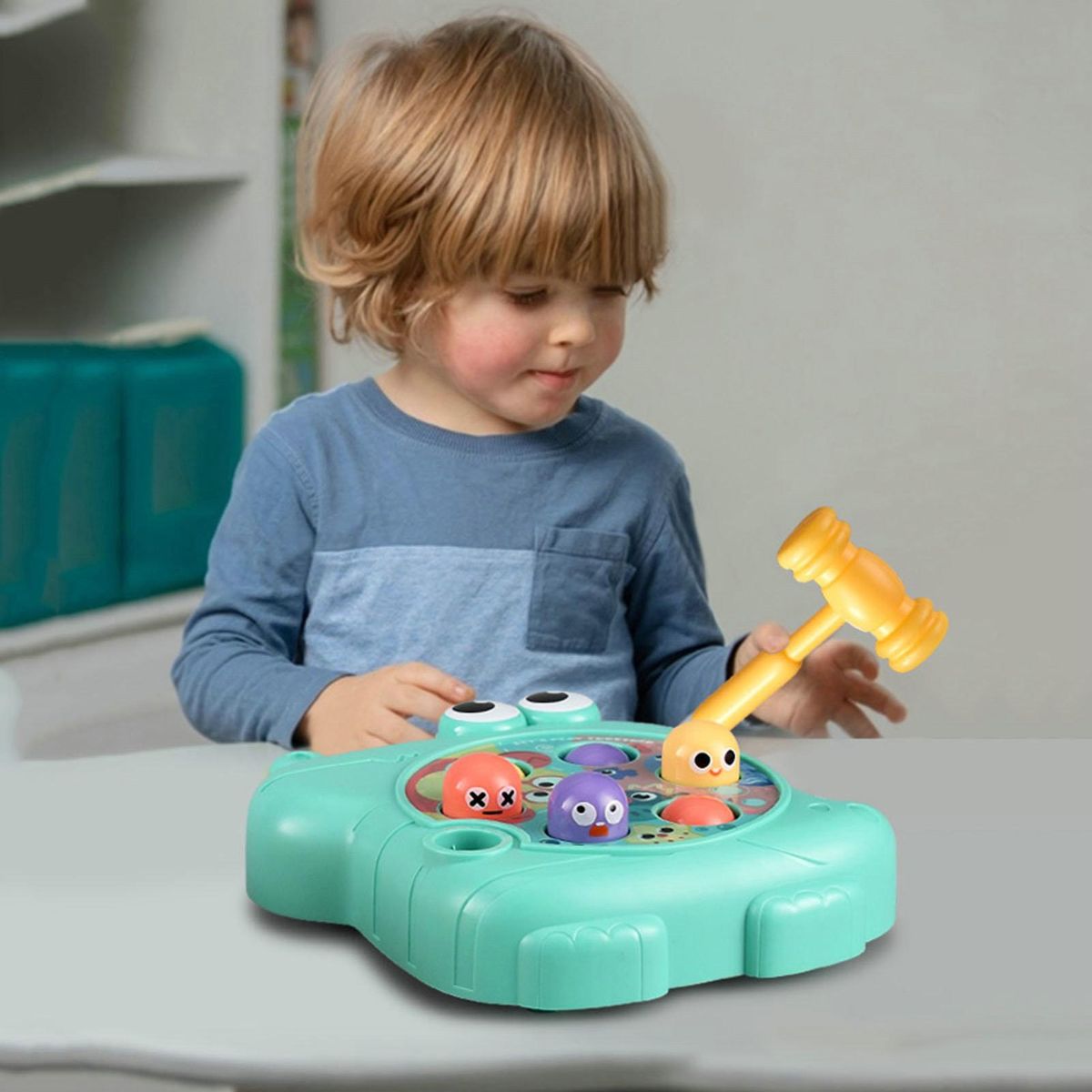 Baby Hammer Toys Baby Boys Girls Sensory Hammer Knock Toy Green