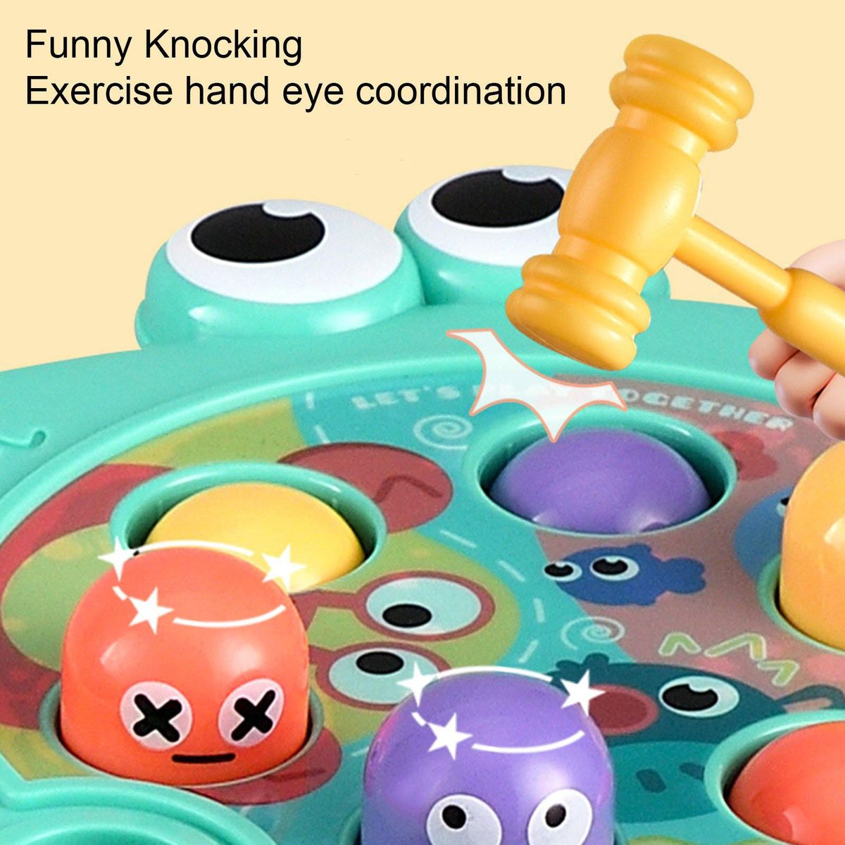 Baby Hammer Toys Baby Boys Girls Sensory Hammer Knock Toy Green