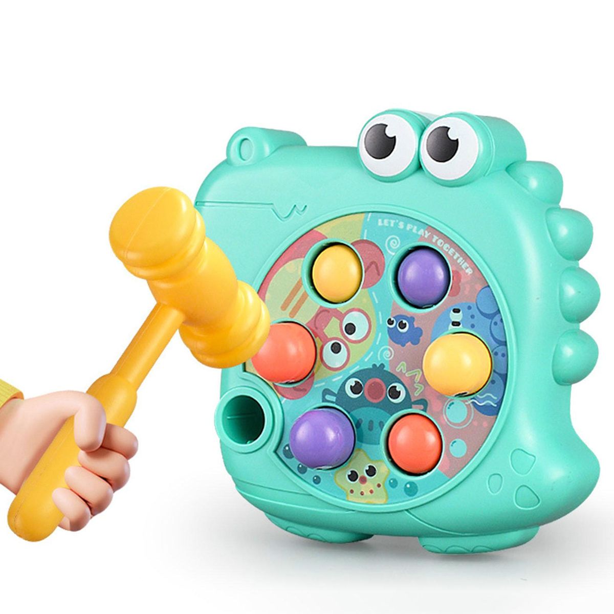 Baby Hammer Toys Baby Boys Girls Sensory Hammer Knock Toy Green