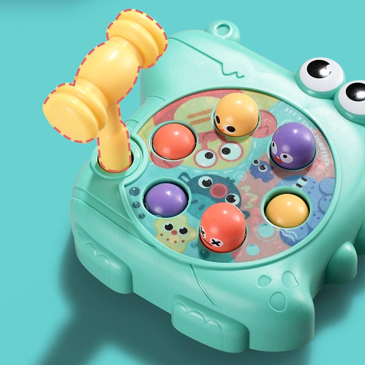 Baby Hammer Toys Baby Boys Girls Sensory Hammer Knock Toy Green