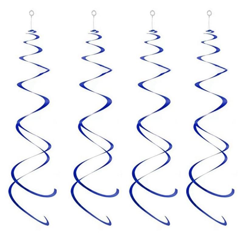 Hanging Swirl Decorations Party Ceiling Decorations Party Decoration Birthday Decoration Pvc Spiral PendantBlue