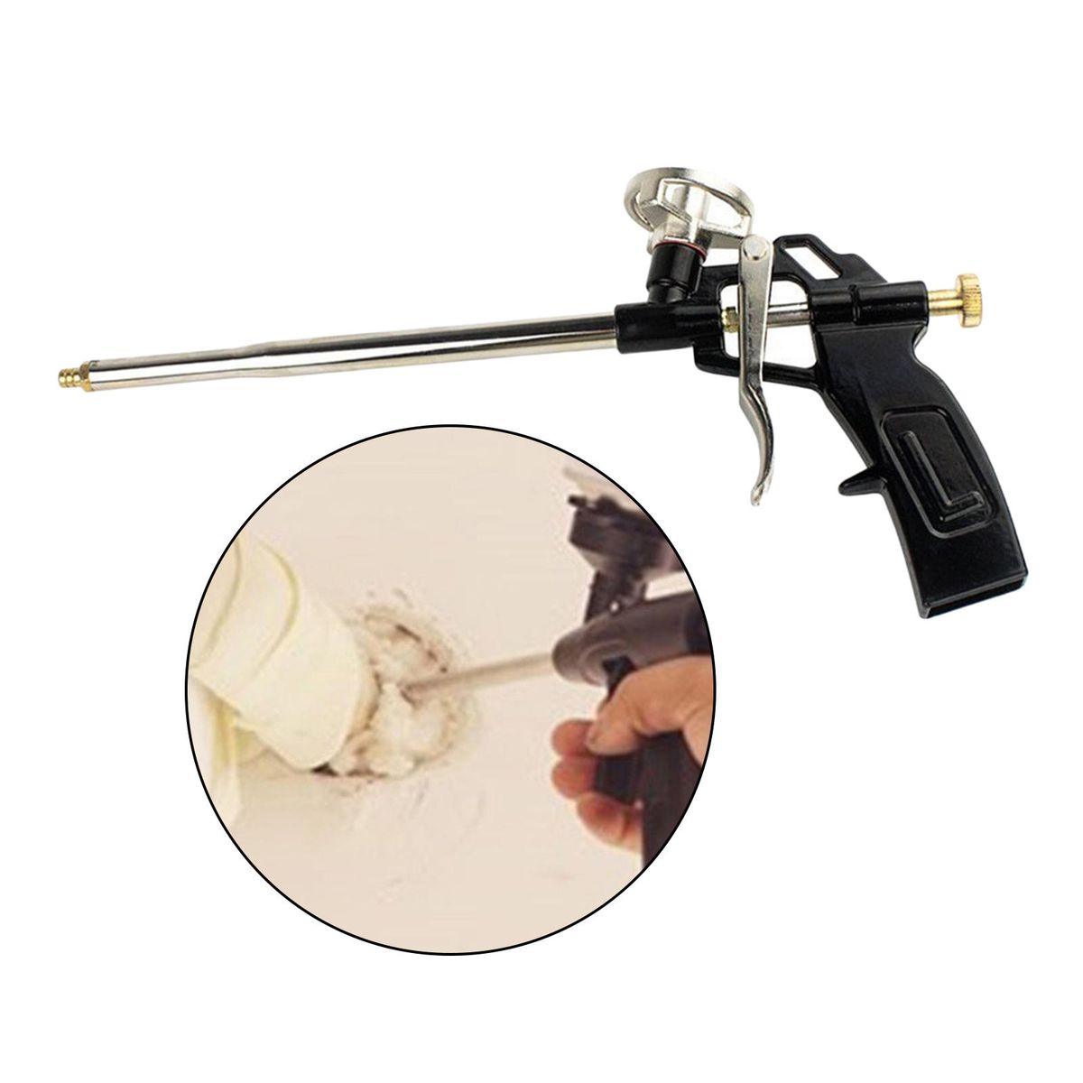 Foam Gun Polyurethane Expansion  Applicator Caulking Glass