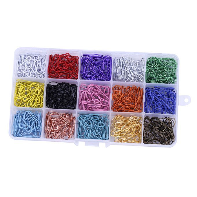 600Pcs Calabash Bulb Gourd Shape Safety Pins Coilless Tag Craft 15