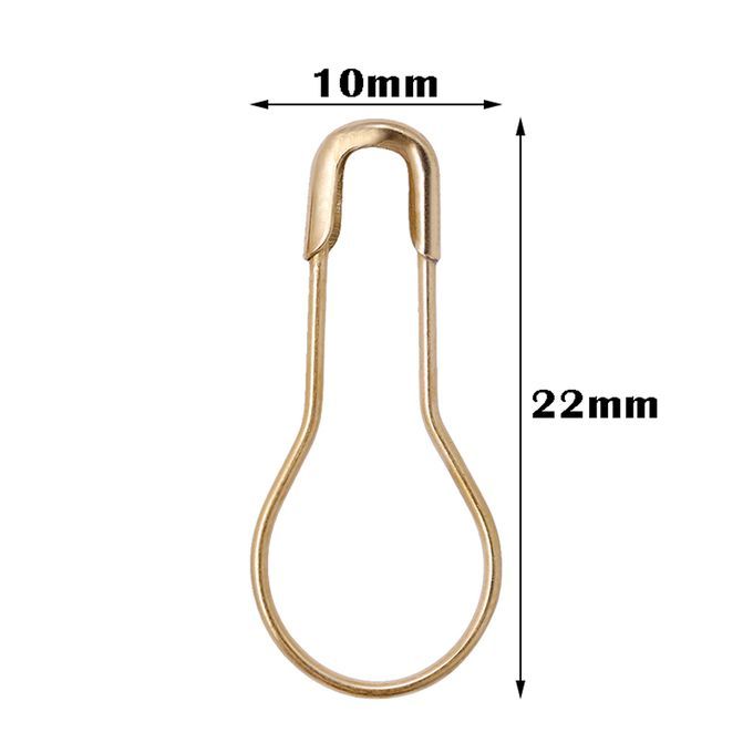 600Pcs Calabash Bulb Gourd Shape Safety Pins Coilless Tag Craft 15