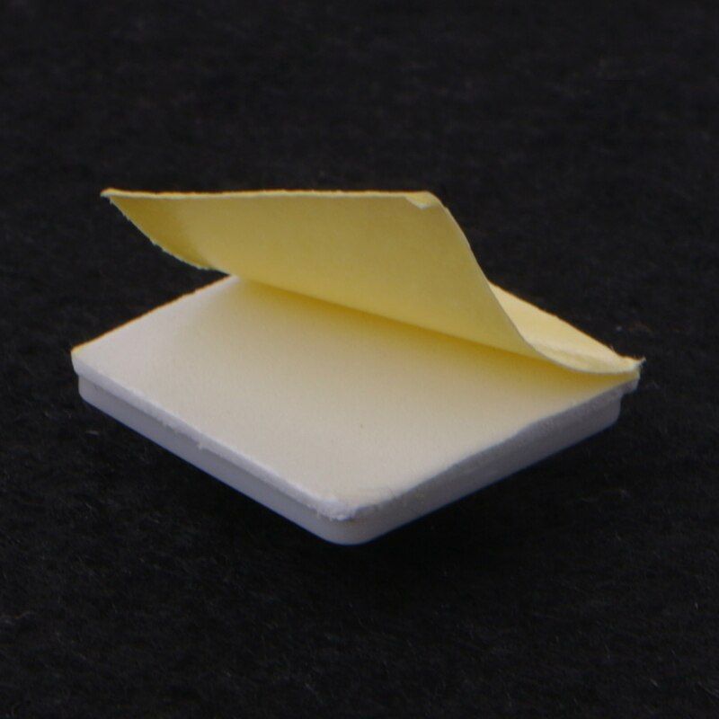 100 PCS Plastic Adhesive Rectangle Wire Cable Clip Clamp Mount 20X 20mm