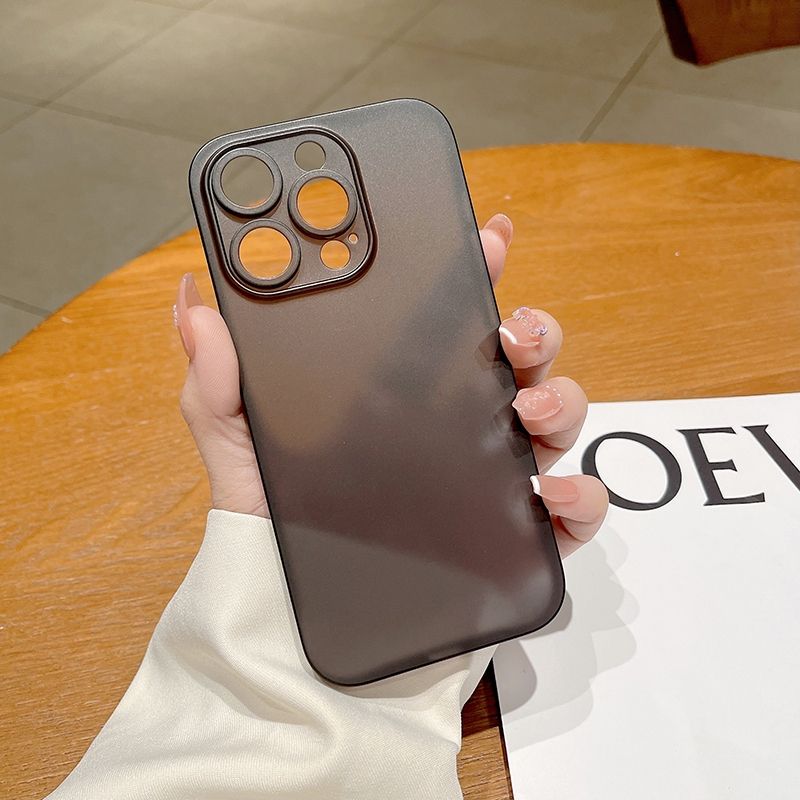 For IPhone 14 Plus Frosted PP Phone Case (Black)
