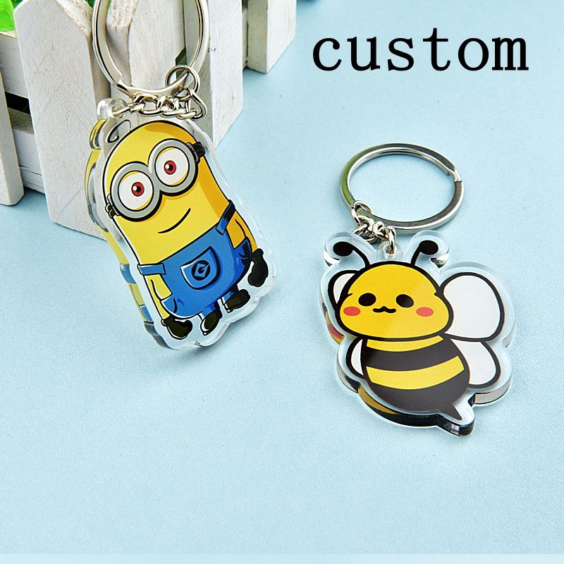 1pc Custom Clear Keychain Bag Charm Anime Victor A