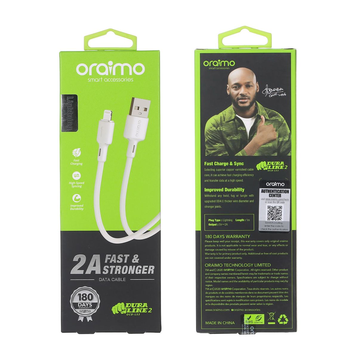 Data Cable (OCD-L53 2A) 1M White