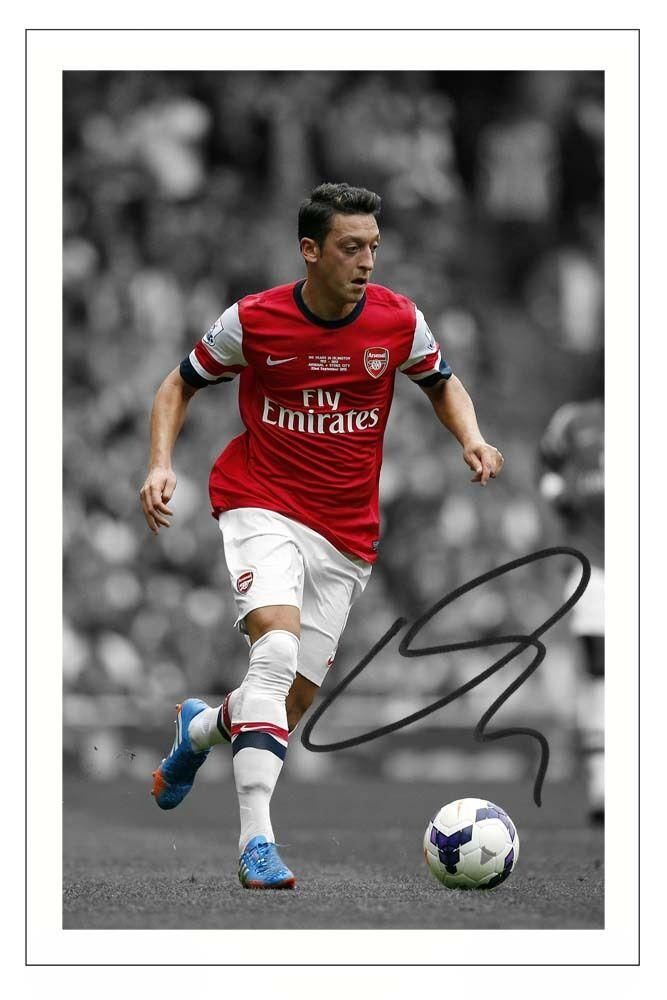 MESUT OZIL ARSENAL SIGNED AUTOGRAPH Photo Poster painting PRINT 2013/14 SOCCER