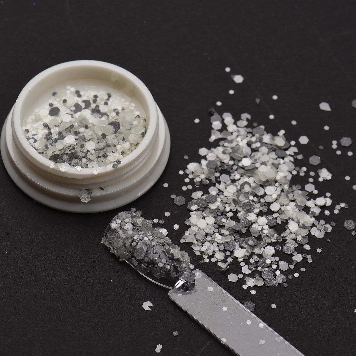 6 Colors Glow In The Dark Glitter Dipping Nail Powder Nail