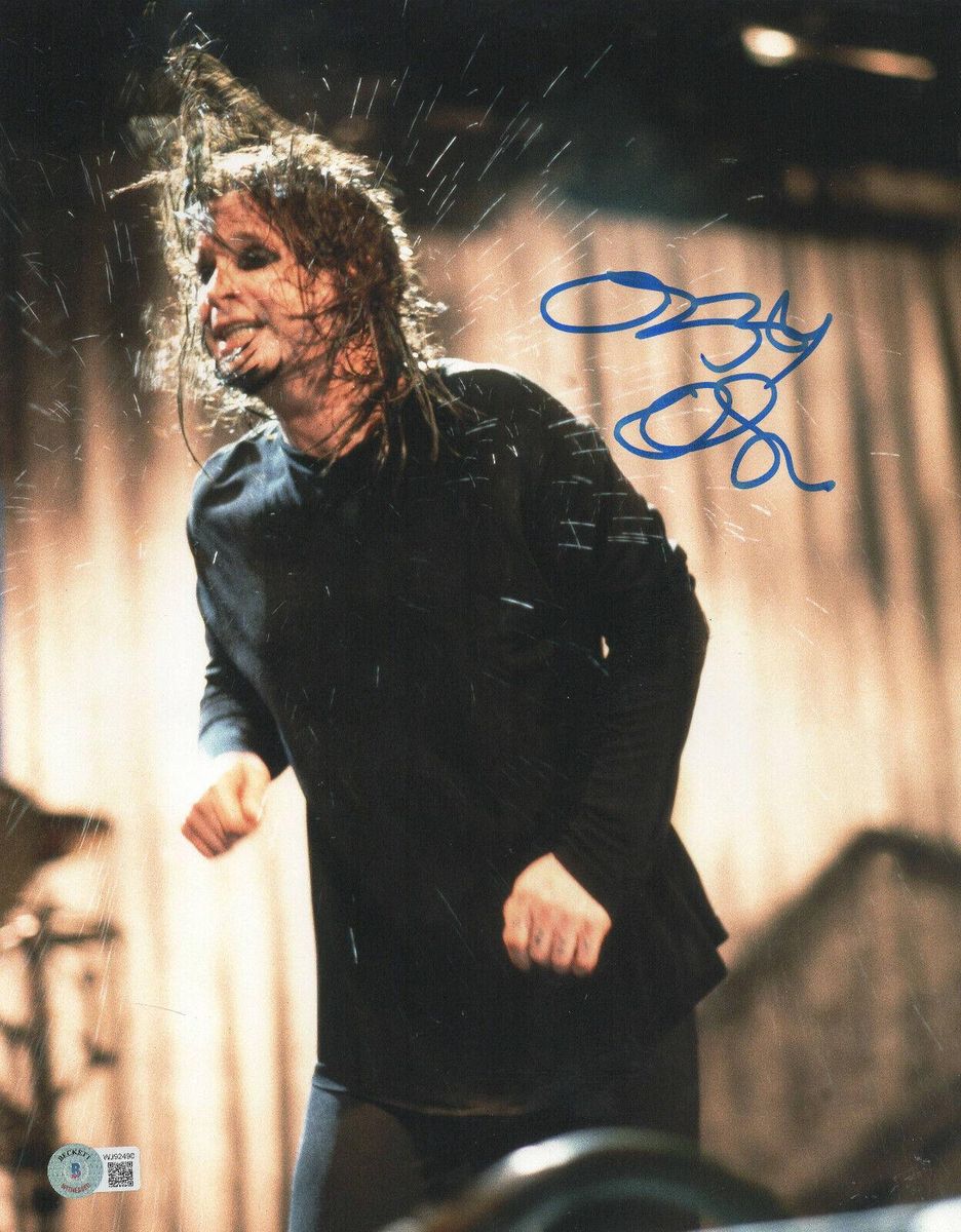 W@W OZZY OSBOURNE SIGNED AUTOGRAPH 11X14 Photo Poster painting BECKETT BAS BLACK SABBATH 24